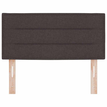 Led Sengegavl Med Led -strimmellys Mørkebrun 80 Cm Stof - Billede 6