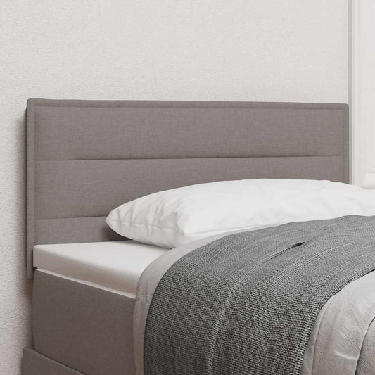 Led Sengegavl Med Led -strimmellys Gråbrun 80 Cm Stof - Hovedbillede