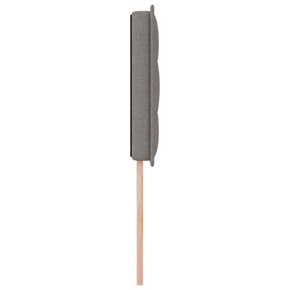 Led Sengegavl Med Led -strimmellys Gråbrun 80 Cm Stof - Billede 7