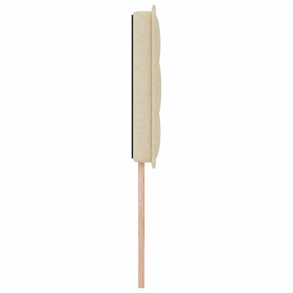 Led Sengegavl Med Led -strimmellys Vægmonteret Creme 80 Cm Stof - Billede 7