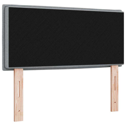 Led Sengegavl Med Led -strimmellys Lysegrå 100 Cm Stof - Billede 8