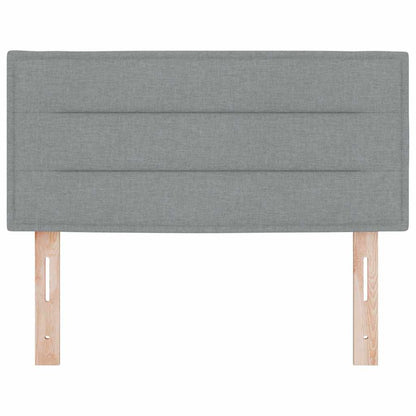 Led Sengegavl Med Led -strimmellys Lysegrå 100 Cm Stof - Billede 6