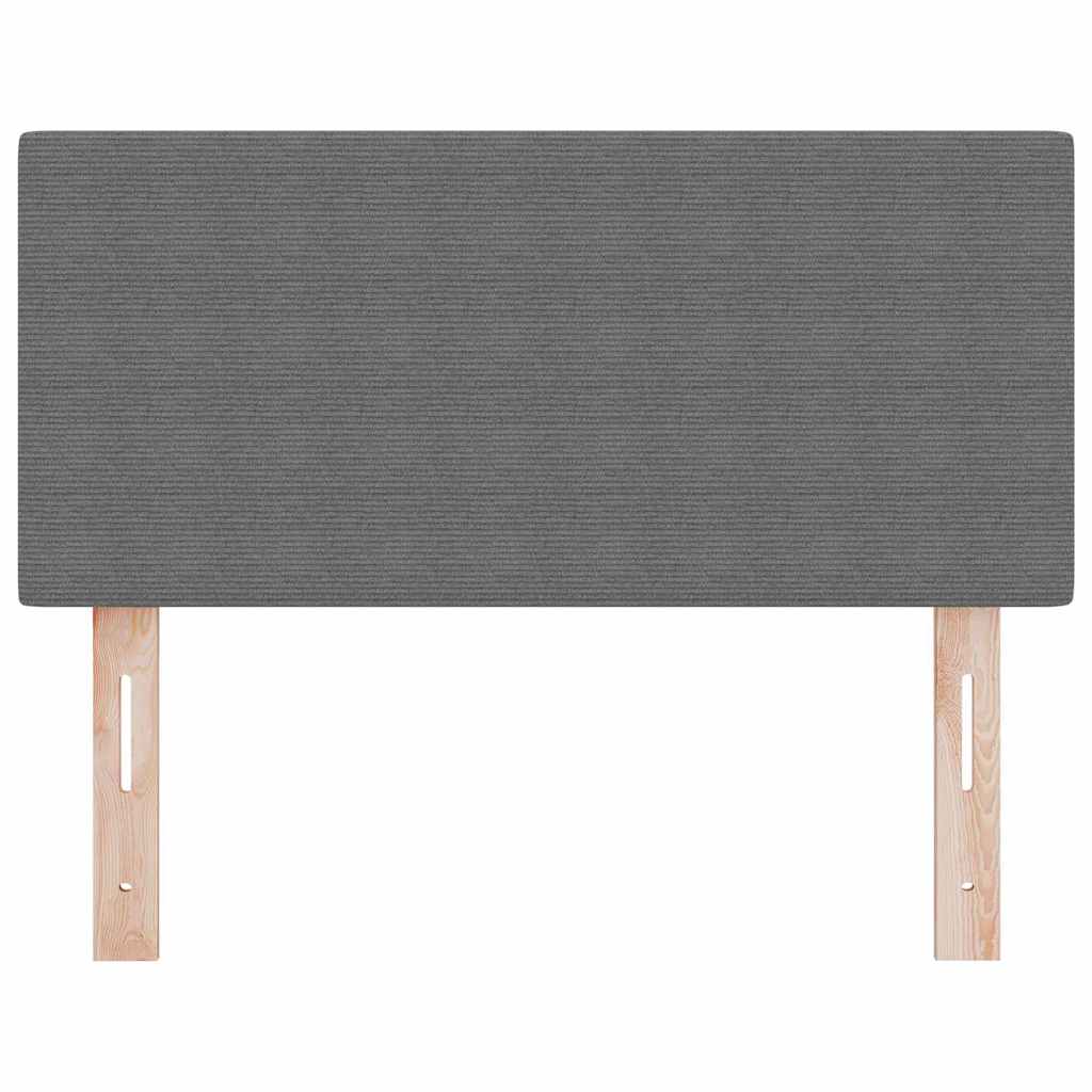 Led Sengegavl Med Led -strimmellys Lysegrå 100 Cm Stof - Billede 6