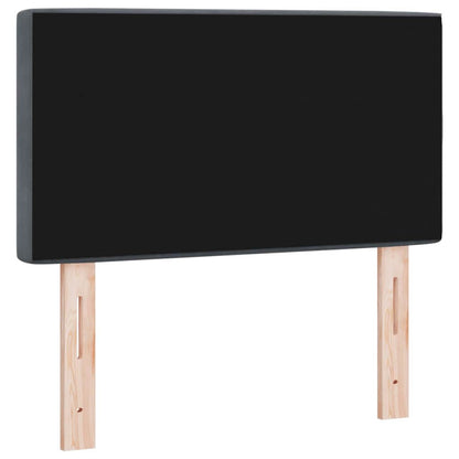Led Sengegavl Med Led -strimmellys Argyle Mørkegrå 80 Cm Fløjl - Billede 8