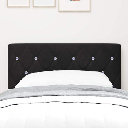 Led Sengegavl Med Led -strimmellys Argyle Sort 80 Cm Fløjl - Billede 4