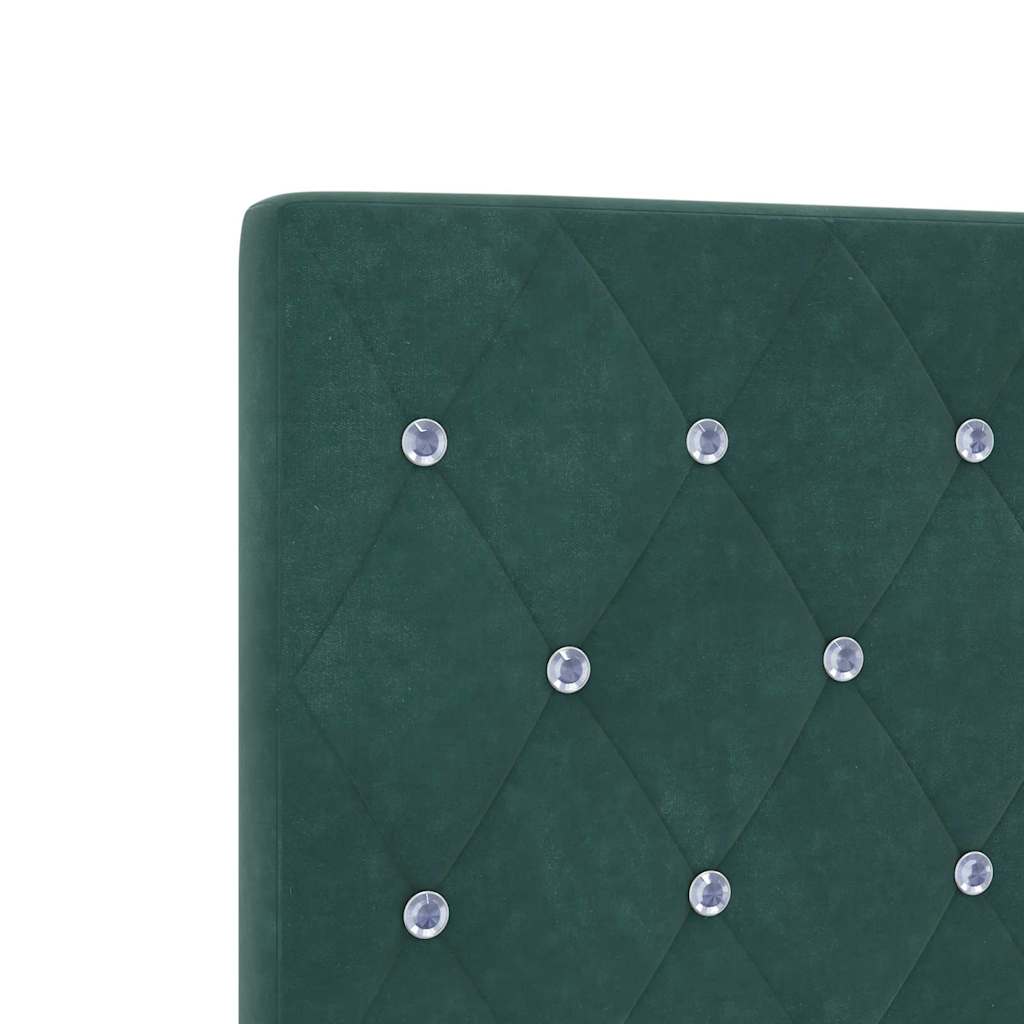 Led Sengegavl Med Led -strimmellys Argyle Mørkegrøn 80 Cm Fløjl - Billede 9