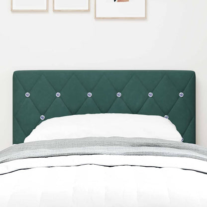 Led Sengegavl Med Led -strimmellys Argyle Mørkegrøn 80 Cm Fløjl - Billede 4