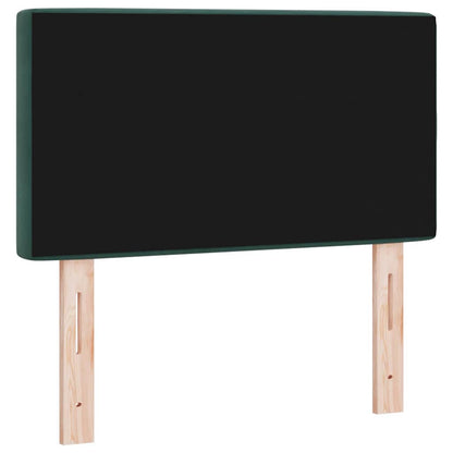 Led Sengegavl Med Led -strimmellys Argyle Mørkegrøn 80 Cm Fløjl - Billede 8