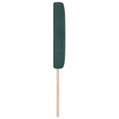 Led Sengegavl Med Led -strimmellys Argyle Mørkegrøn 80 Cm Fløjl - Billede 7