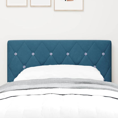 Led Sengegavl Med Led -strimmellys Argyle Mørkeblå 80 Cm Fløjl - Billede 4