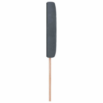 Led Sengegavl Med Led -strimmellys Argyle Mørkegrå 90 Cm Fløjl - Billede 6