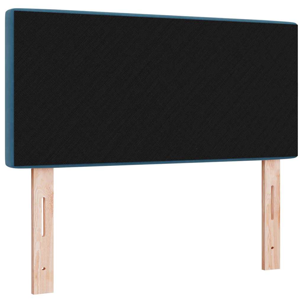 Led Sengegavl Med Led -strimmellys Argyle Mørkeblå 90 Cm Fløjl - Billede 7