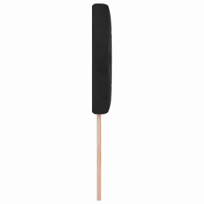 Led Sengegavl Med Led -strimmellys Argyle Sort 100 Cm Fløjl - Billede 6