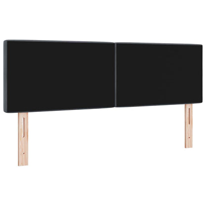 Led Sengegavl Med Led -strimmellys Argyle Mørkegrå 144 Cm Fløjl - Billede 7