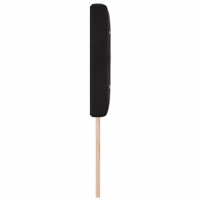 Led Sengegavl Med Led -strimmellys Argyle Sort 144 Cm Fløjl - Billede 6