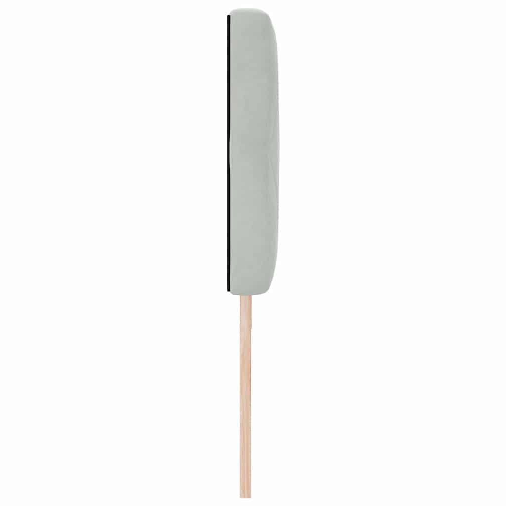 Led Sengegavl Med Led -strimmellys Argyle Lysegrå 90 Cm Fløjl - Billede 7