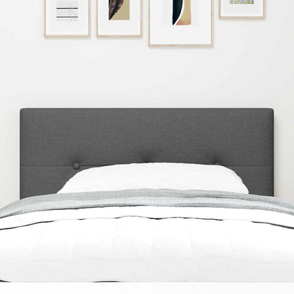 Led Sengegavl Med Led -strimmellys Mørkegrå 80 Cm Stof - Billede 4
