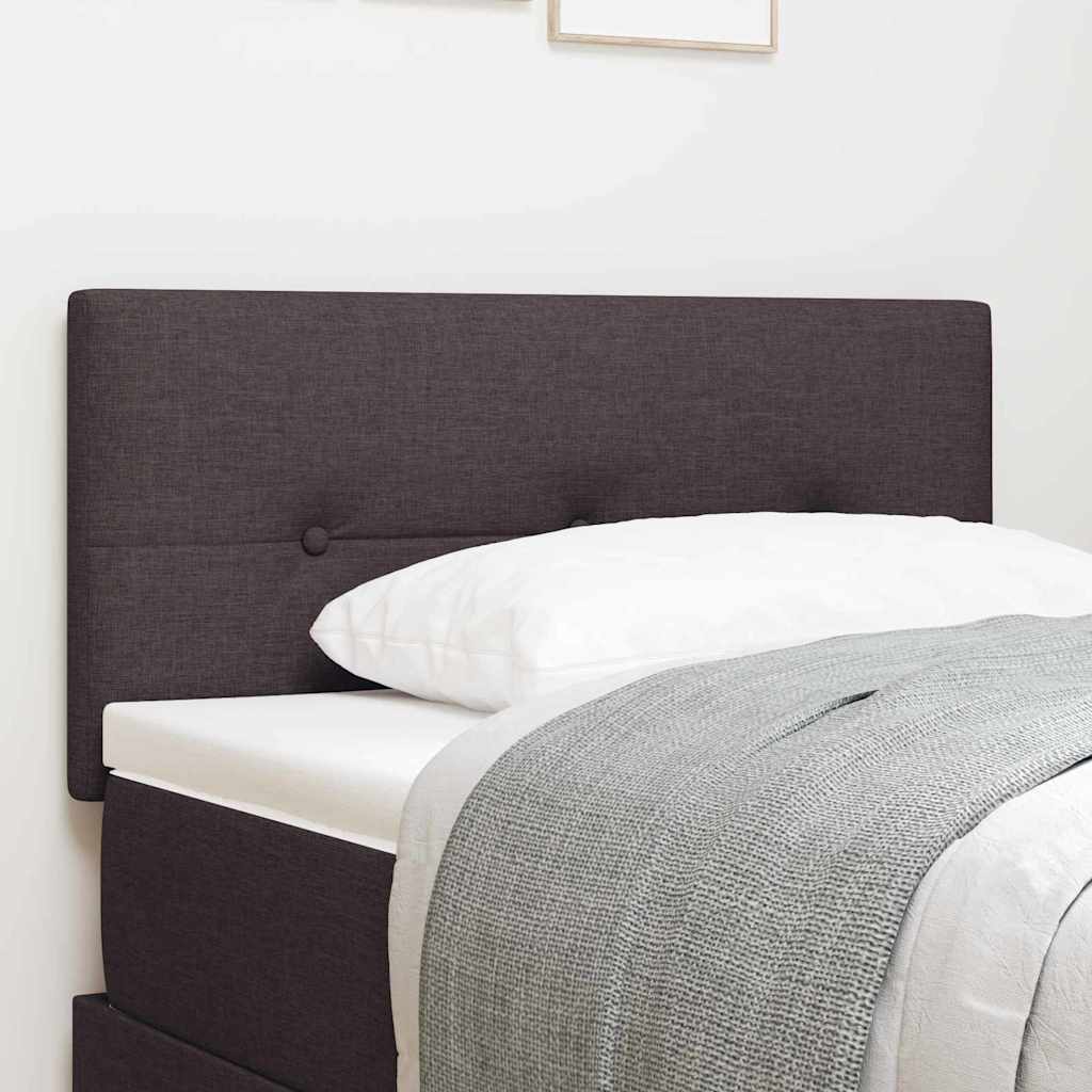 Led Sengegavl Med Led -strimmellys Mørkebrun 80 Cm Stof - Hovedbillede