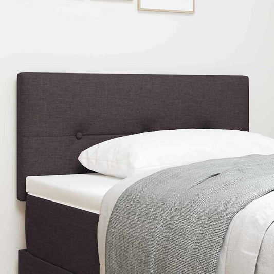 Led Sengegavl Med Led -strimmellys Mørkebrun 80 Cm Stof - Hovedbillede