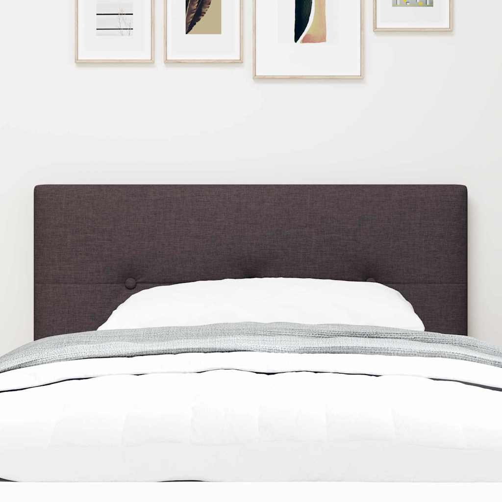 Led Sengegavl Med Led -strimmellys Mørkebrun 80 Cm Stof - Billede 4