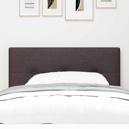 Led Sengegavl Med Led -strimmellys Mørkebrun 80 Cm Stof - Billede 4