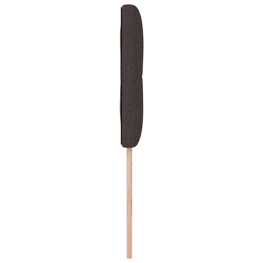 Led Sengegavl Med Led -strimmellys Mørkebrun 80 Cm Stof - Billede 7