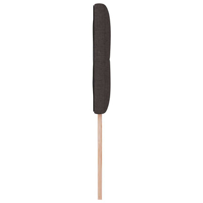 Led Sengegavl Med Led -strimmellys Mørkebrun 80 Cm Stof - Billede 7