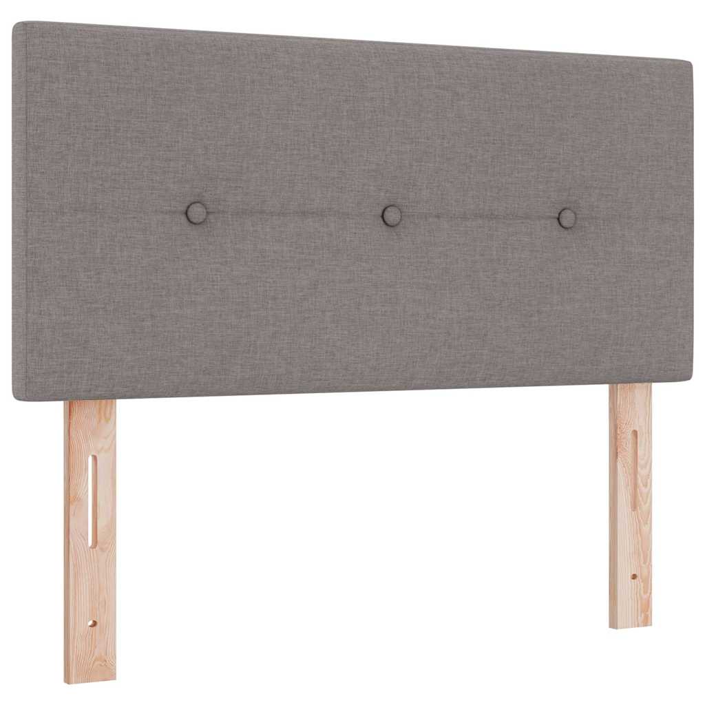 Led Sengegavl Med Led -strimmellys Gråbrun 80 Cm Stof - Billede 2