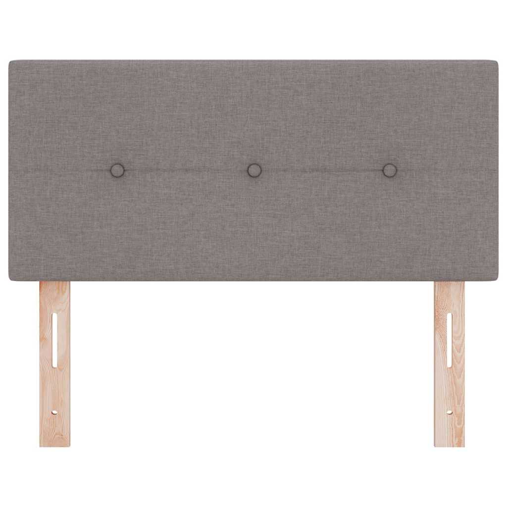 Led Sengegavl Med Led -strimmellys Gråbrun 80 Cm Stof - Billede 5
