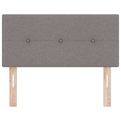 Led Sengegavl Med Led -strimmellys Gråbrun 80 Cm Stof - Billede 5