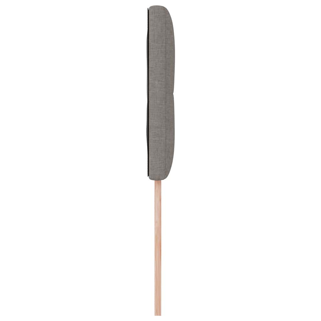 Led Sengegavl Med Led -strimmellys Gråbrun 80 Cm Stof - Billede 6