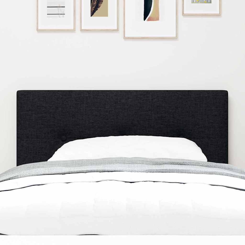 Led Sengegavl Med Led -strimmellys Manuel Sort 90 Cm Stof - Billede 4