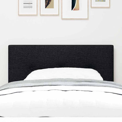Led Sengegavl Med Led -strimmellys Manuel Sort 90 Cm Stof - Billede 4