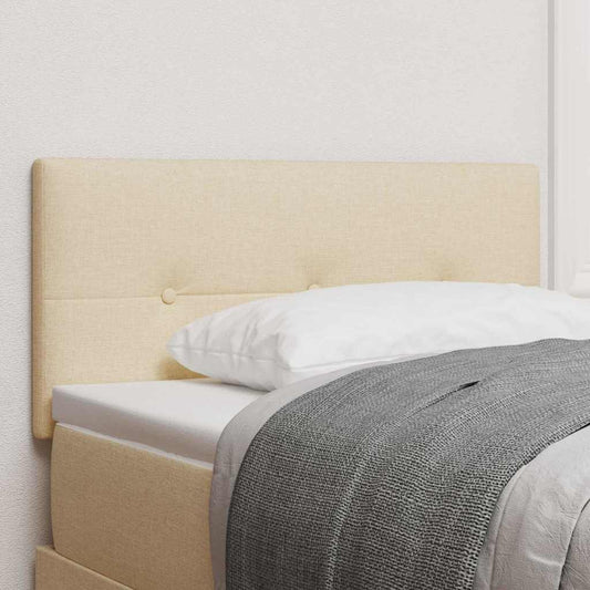 Led Sengegavl Med Led -strimmellys Creme 90 Cm Stof - Hovedbillede