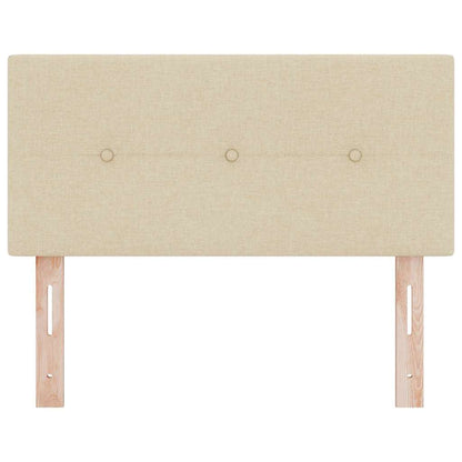 Led Sengegavl Med Led -strimmellys Creme 90 Cm Stof - Billede 6