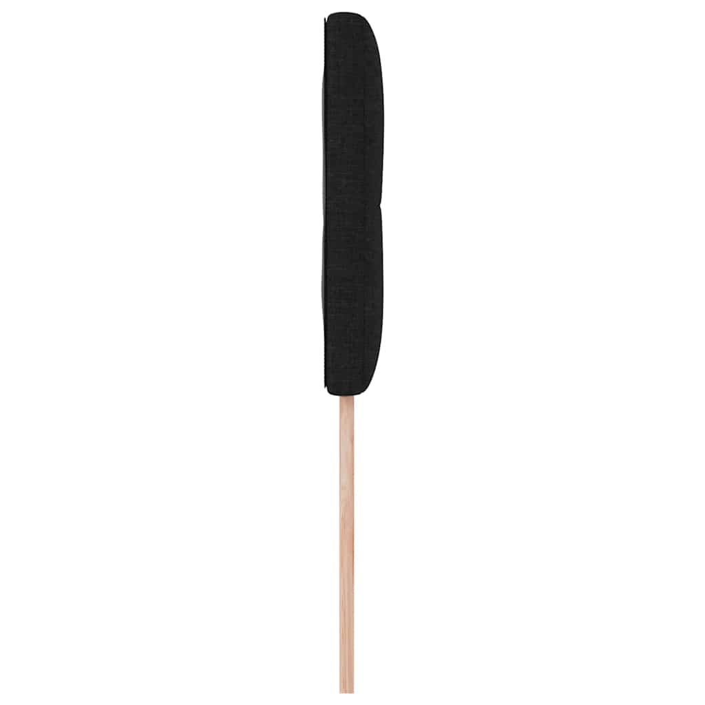 Led Sengegavl Med Led -strimmellys Manuel Sort 100 Cm Stof - Billede 6