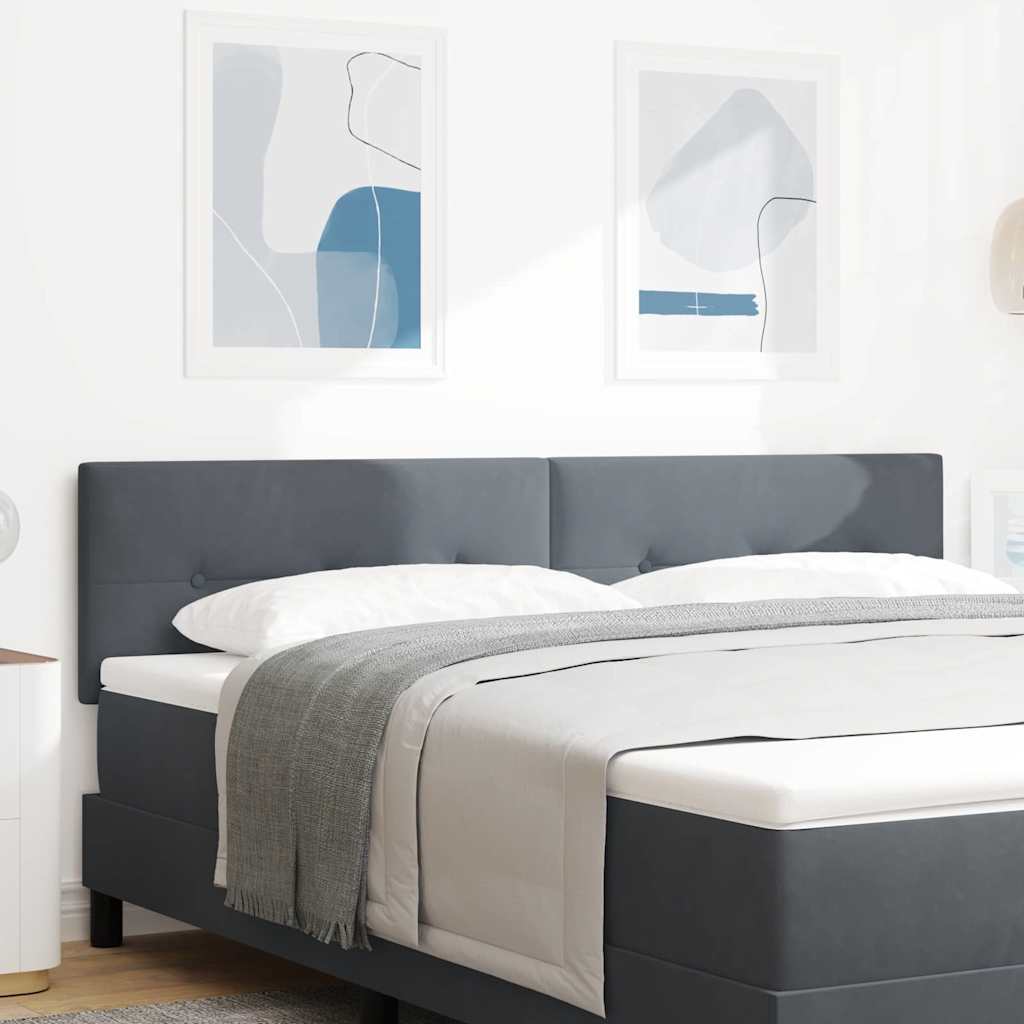 LED Sengegavl Med LED-lysstrimler Fløjl - Variant 3338156