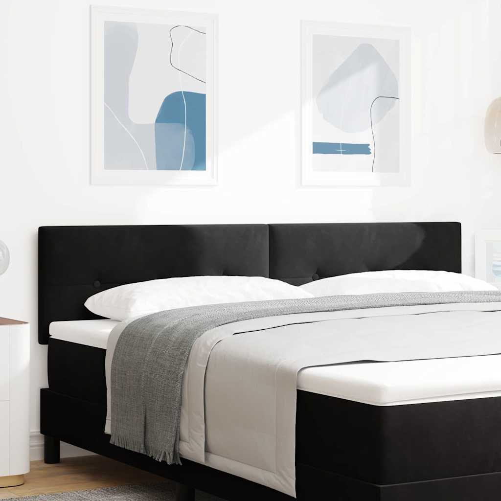 LED Sengegavl Med LED-lysstrimler Fløjl - Variant 3338157