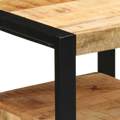 Badeværelsesmøbel Sæt 2 Pcs Brun 55 X 35 X 60 Cm Rå Mango Træ - Billede 9