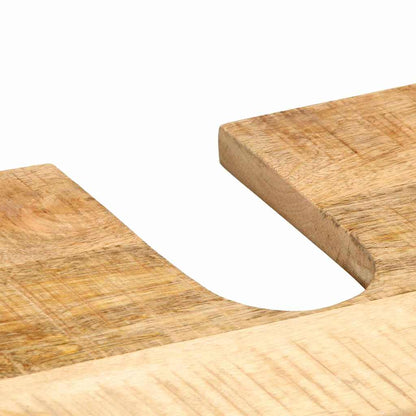 Badeværelsesmøbel Sæt 2 Pcs Brun 55 X 35 X 60 Cm Rå Mango Træ - Billede 10