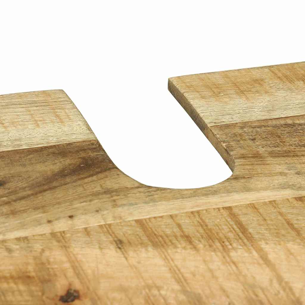 Badeværelsesmøbel Sæt Med Hylde 2 Pcs Brun Massivt Mangotræ - Billede 10