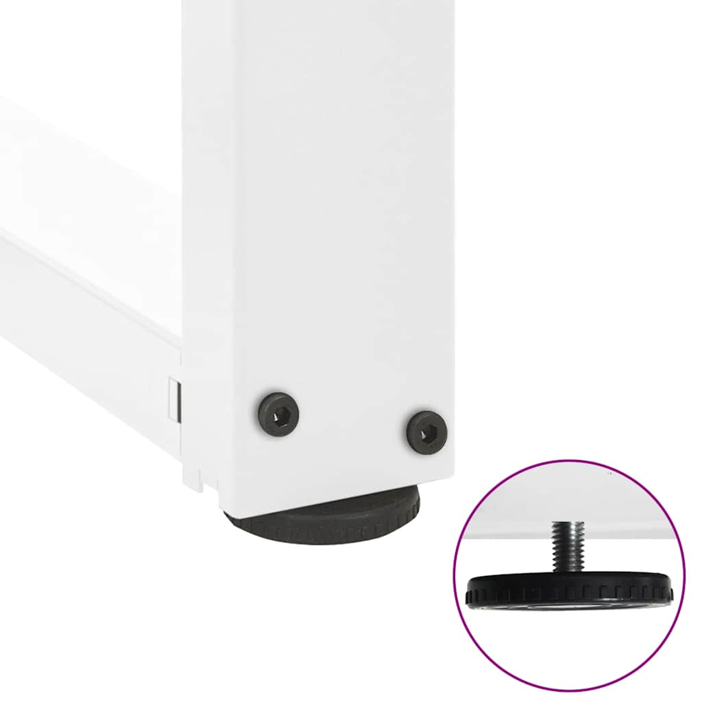 Konsolbordben T-formet 2 Stk. 38x25x(72-73) Stål - Billede 9