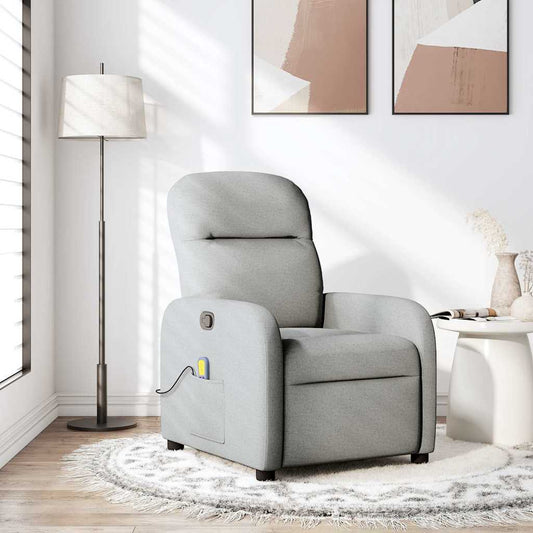 Massagestol Stof Skygrå