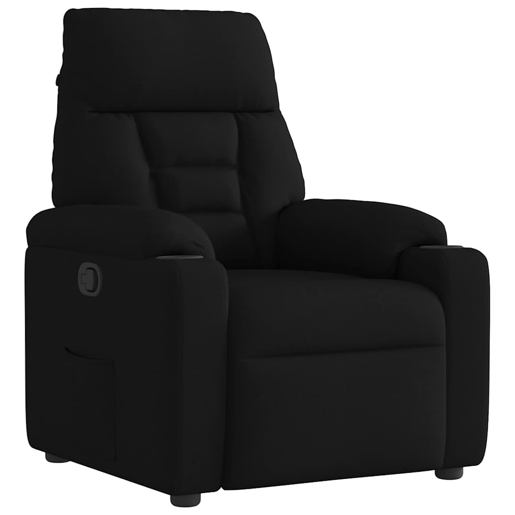 Massagestol Stof Sort