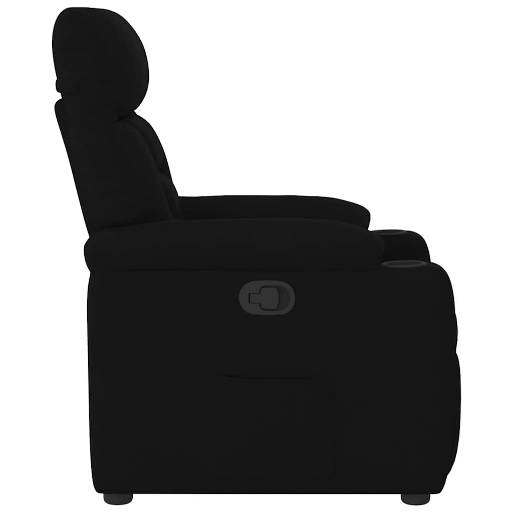 Massagestol Stof Sort