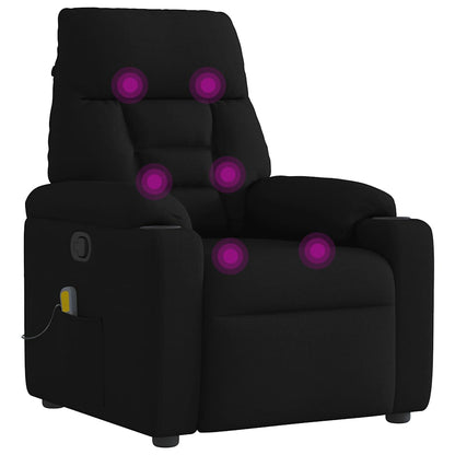Massagestol Stof Sort