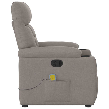 Massagestol Stof Gråbrun