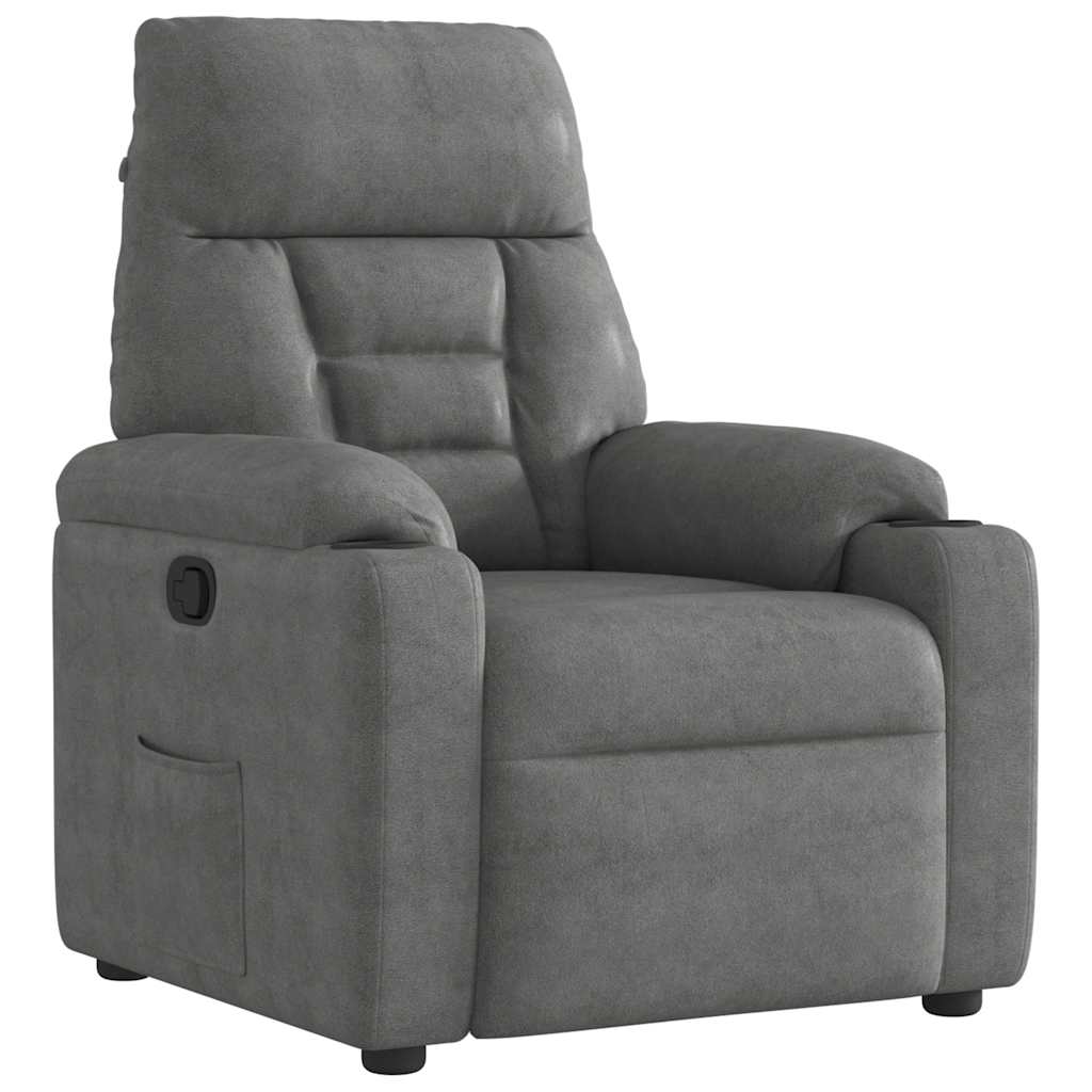 Massagestol Mikrofiberstof Mørkegrå