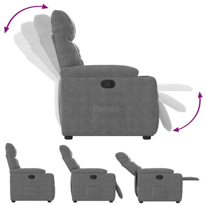 Massagestol Mikrofiberstof Mørkegrå