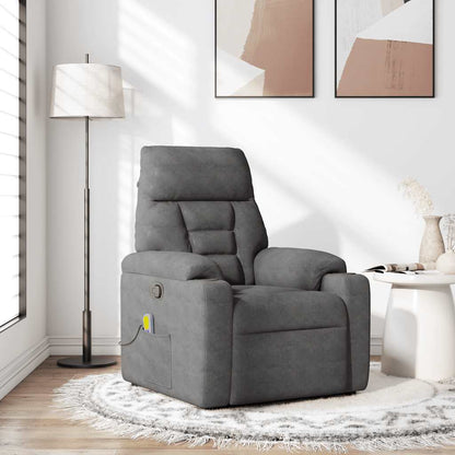 Massagestol Mikrofiberstof Mørkegrå